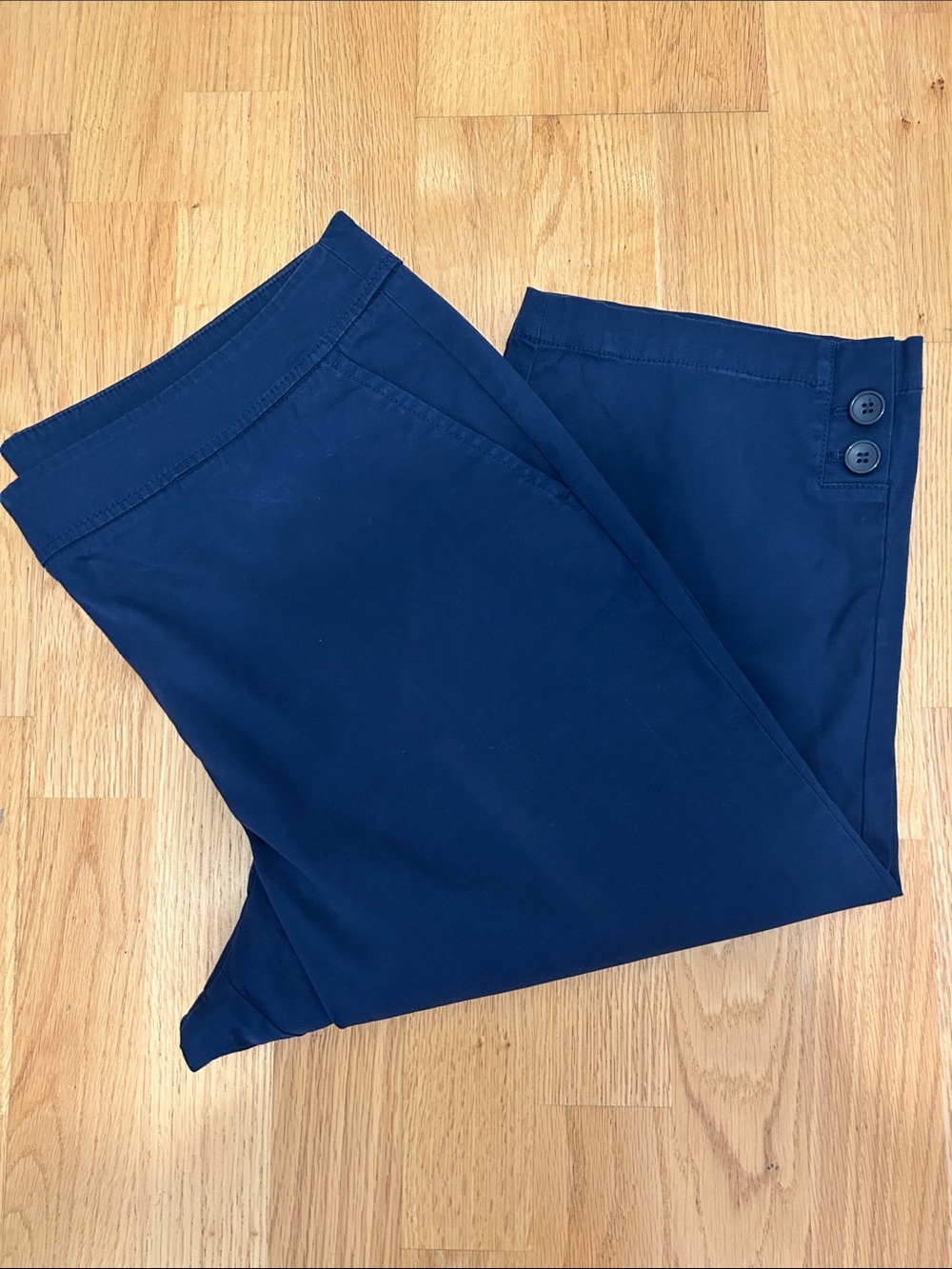 Talbots Navy Cropped Ankle Pants